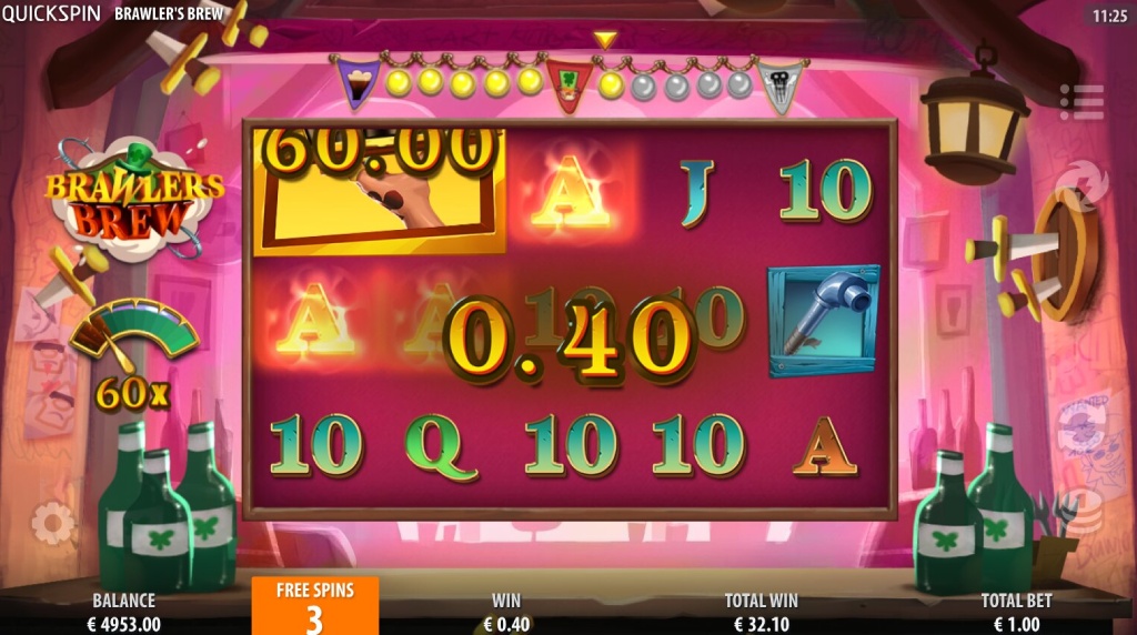 Screenshot from the On the House Feature of Brawlers Brew