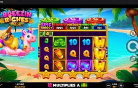 Screenshot from the New Breezin Riches Slot by PearFiction Studios