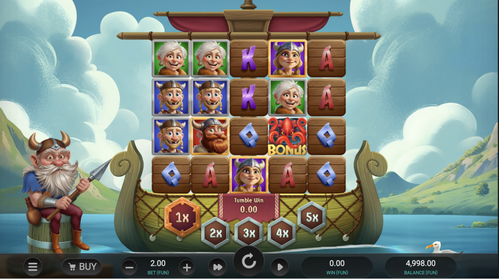 Skärmbild av Cod of Thunder Dream Drop från Relax Gaming