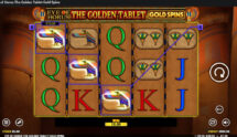 Screenshot from the New Eye of Horus the Golden Tablet Gold Spins Slot by Blueprint Gaming