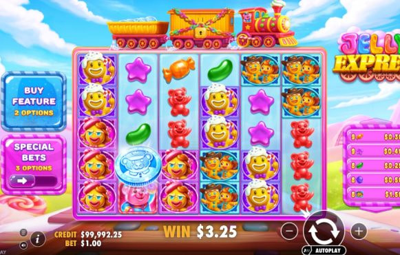 Screenshot from the New Jelly Express Slot by Pragmatic Play