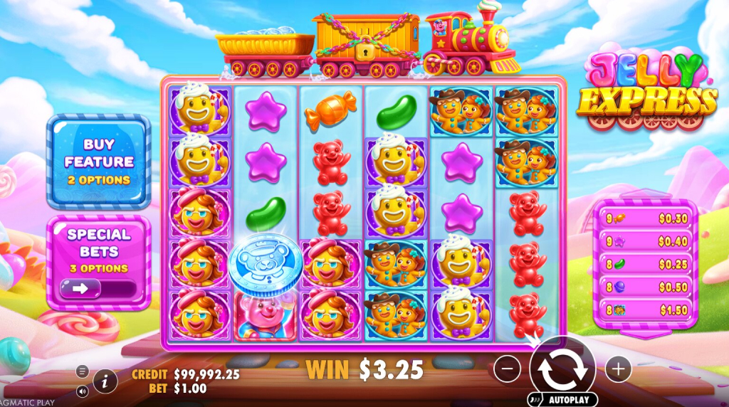 Screenshot from the New Jelly Express Slot by Pragmatic Play