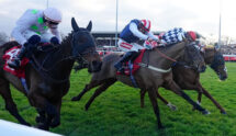 The Jukebox Man and Gaelic Warrior Fight Out the Finish of the 2026 King George VI Chase at Kempton Park.