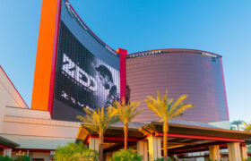 A General View of Resorts World Las Vegas Hotel and Casino.