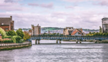 River Lagan and Belfast City Buildings