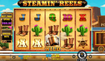 Screenshot from the New Steamin' Reels Slot by Pragmatic Play