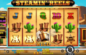 Screenshot from the New Steamin' Reels Slot by Pragmatic Play
