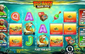 Screenshot from the New Big Bass Trophy Catch Slot by Pragmatic Play