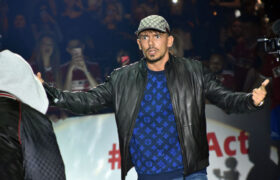 Capital Bra During the 2019 Kiss FM Kiss Cup at Max-Schmeling-Halle in Berlin.