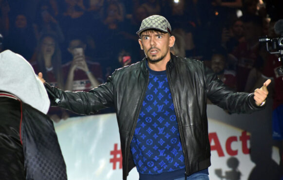 Capital Bra During the 2019 Kiss FM Kiss Cup at Max-Schmeling-Halle in Berlin.