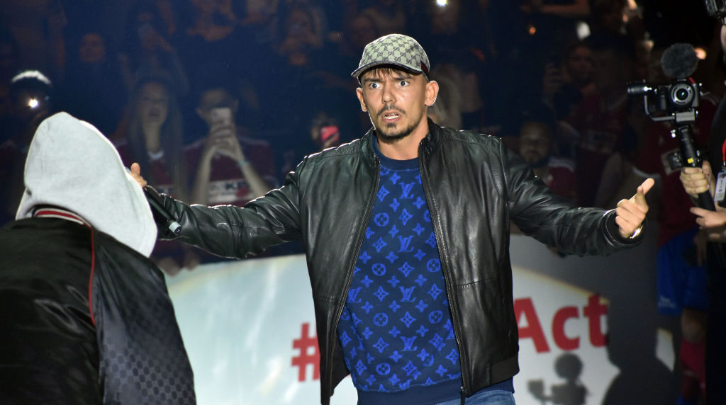 Capital Bra During the 2019 Kiss FM Kiss Cup at Max-Schmeling-Halle in Berlin.