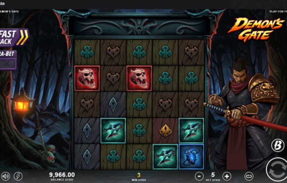 Screenshot from the New Demon's Gate Slot by Slotmill