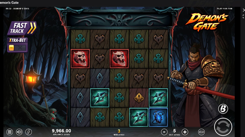 Screenshot from the New Demon's Gate Slot by Slotmill