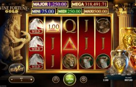 Screenshot from the New Divine Fortune Gold Slot by NetEnt