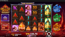 Screenshot from the New Dragon Pots Megaways Slot by Pragmatic Play