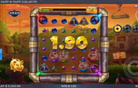 Screenshot from the New Huff N' Puff CollectR Slot by ELK Studios