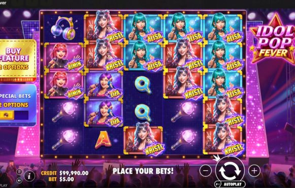 Screenshot from the New Idol Pop Fever Slot by Pragmatic Play