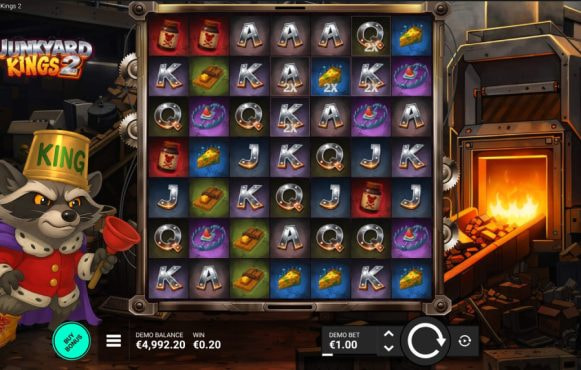 Screenshot from the New Junkyard Kings 2 Slot by Bullshark Games