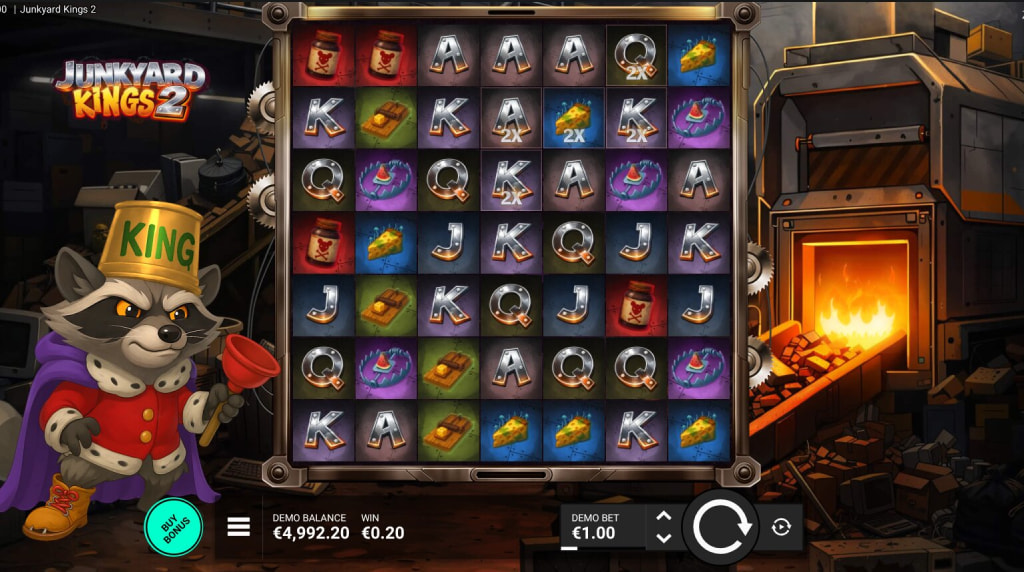 Screenshot from the New Junkyard Kings 2 Slot by Bullshark Games