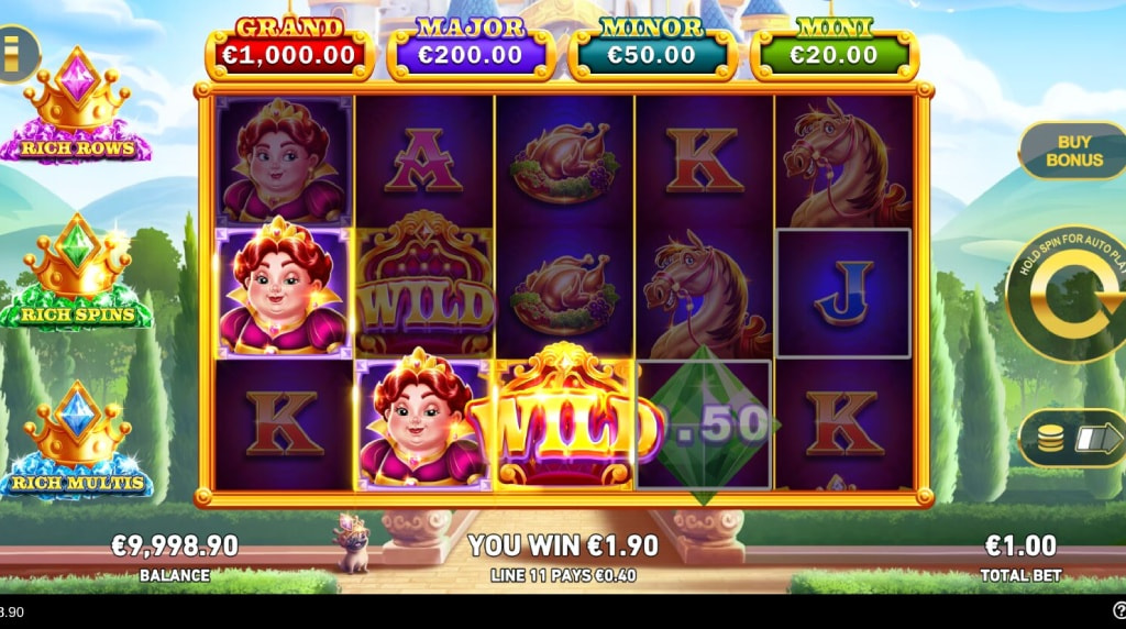 Screenshot from the New King Richwin Slot by Playtech