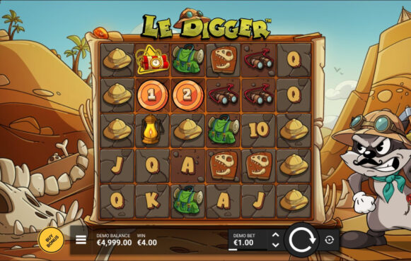 Screenshot from the New Le Digger Slot by Hacksaw Gaming
