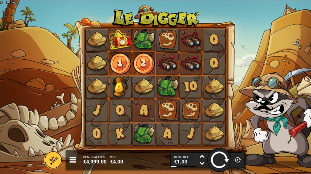 Screenshot from the New Le Digger Slot by Hacksaw Gaming
