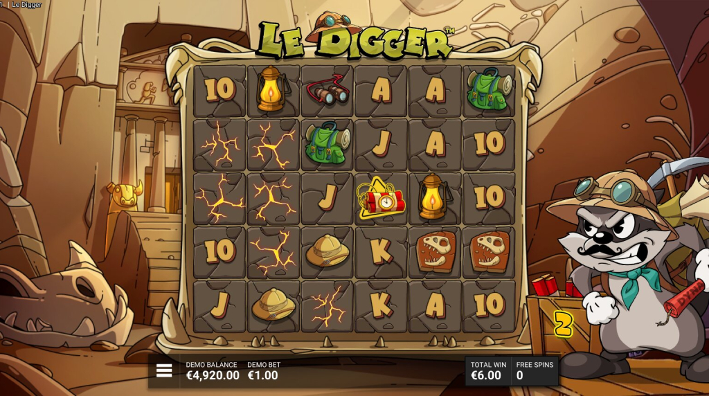 Screenshot from the Tomb Service Feature of Le Digger