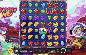 Skärmbild av det nya spelet Munchy Milo från Hacksaw Gaming