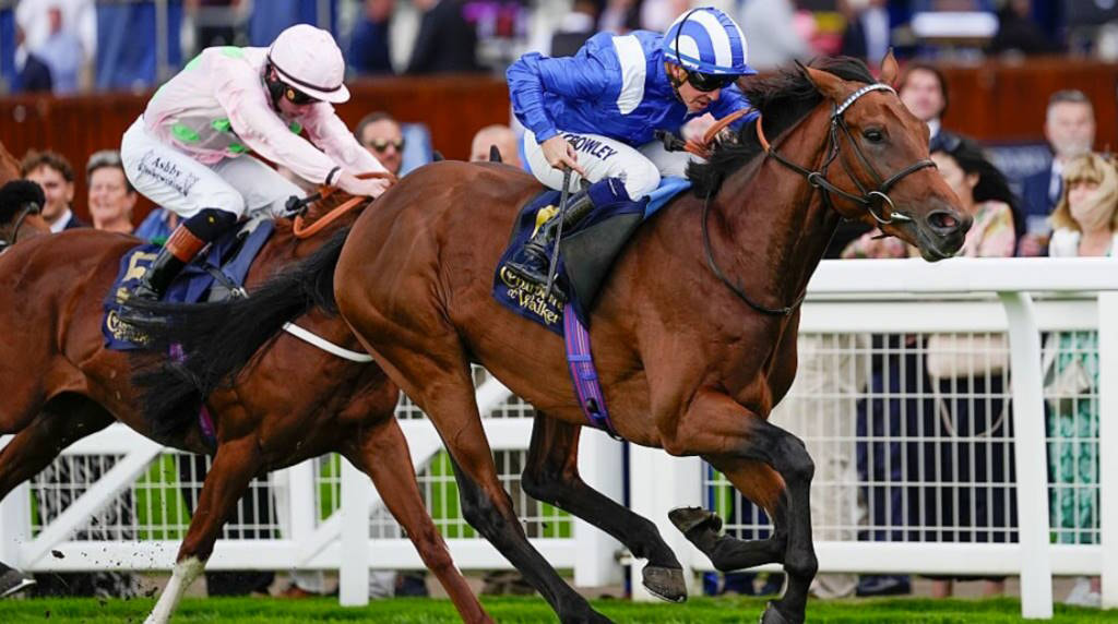Jim Crowley Riding Raaheeb to Win his Maiden at Ascot. 