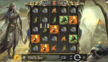 Screenshot from the New Sand and Ashes Slot by Hacksaw Gaming