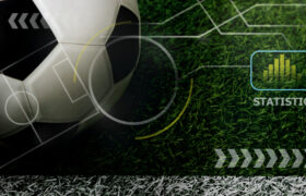 Sports Data Visualisation of Soccer Analytics Showing Player Performance and Match Statistics