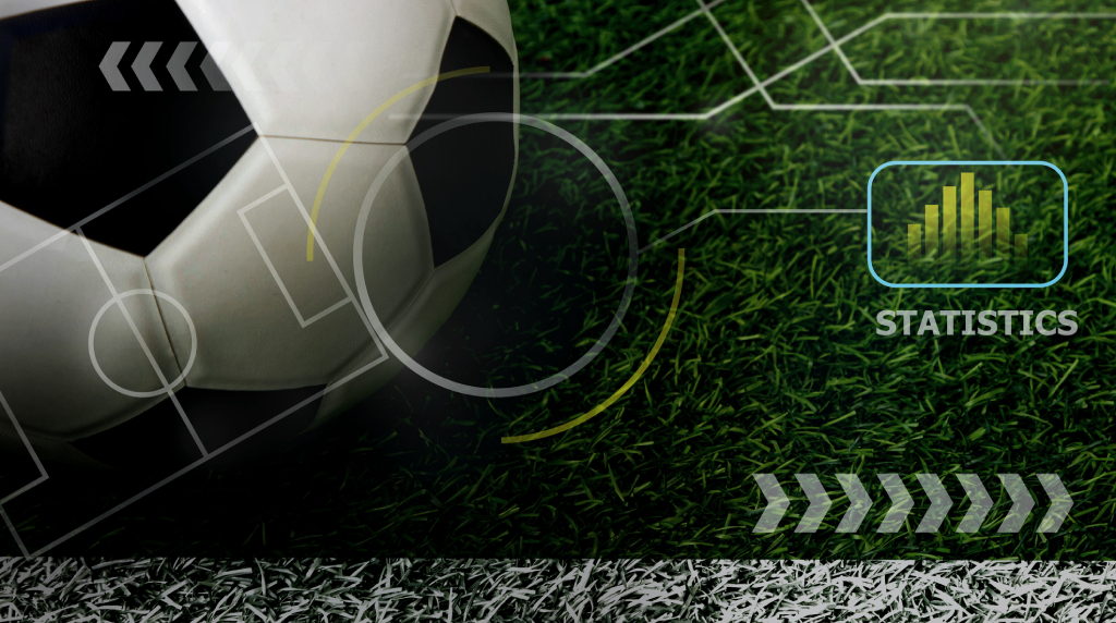 Sports Data Visualisation of Soccer Analytics Showing Player Performance and Match Statistics