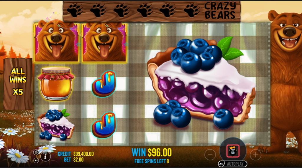Screenshot from the Mega Bears of Bear Crazy