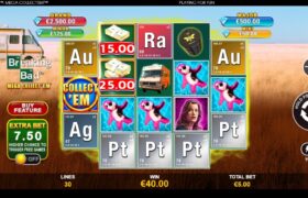 Screenshot from the New Breaking Bad Mega Collect 'em Slot by Playtech