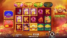 Screenshot from the New Caishen's Cash Pots Slot by Pragmatic Play