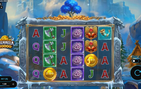 Screenshot from the New Coins of Valhalla 20000 Slot by Gaming Corps