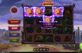 Screenshot from the New Colt Lightning Inferno Slot by Play'n GO