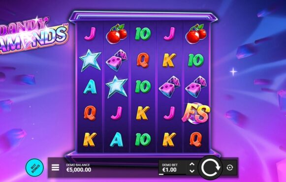 Screenshot from the New Dandy Diamonds Slot by Hacksaw Gaming