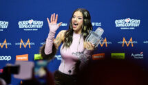 Dara, Representing Bulgaria, at the Press Conference After Winning the 70th Eurovision Song Contest.