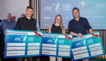 Winners Receive Charity Cheques at a PDC Europe Poker Fundraiser