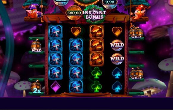 Screenshot from the New Fire Gnomes 2 Magic Wheel Slot by Crazy Tooth Studio