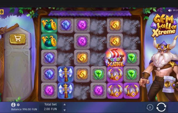 Screenshot from the New Gemhalla Xtreme Slot by BGaming