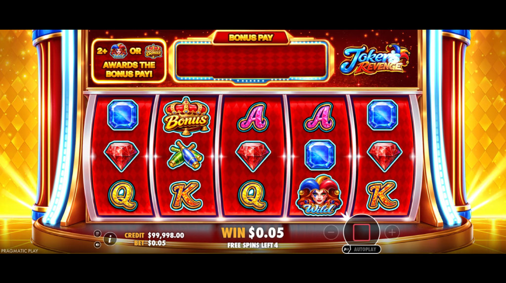 Screenshot from the Free Spins of Joker's Revenge