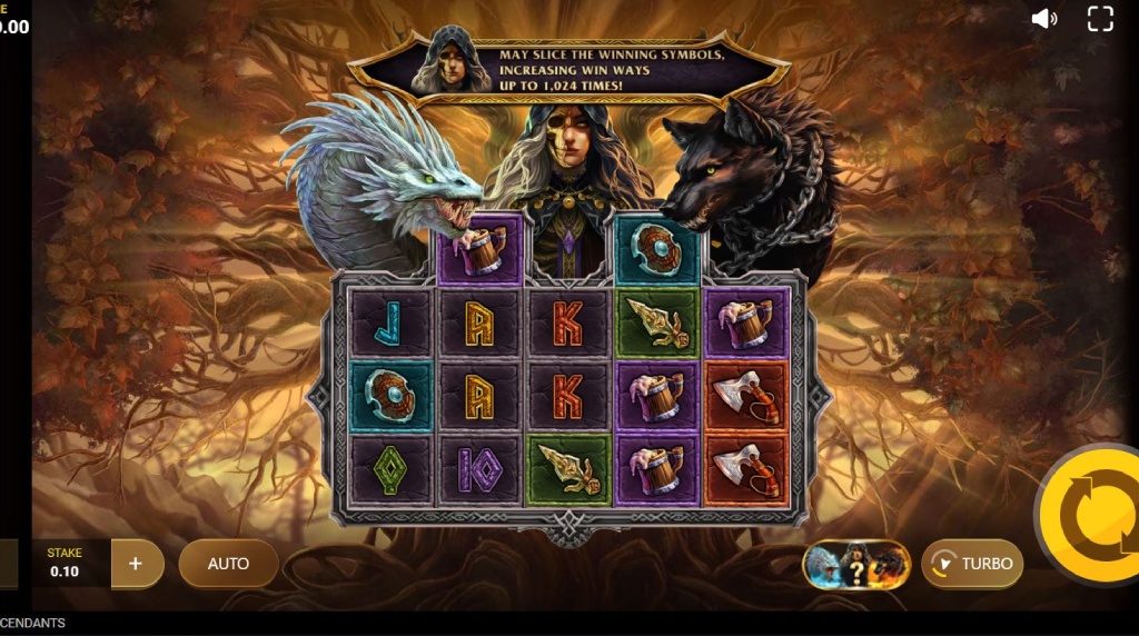 Screenshot from the New Loki's Descendants Slot by Red Tiger Gaming