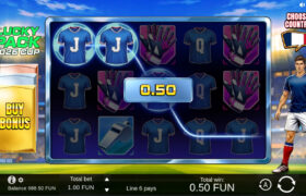 Screenshot from the New Lucky Pack 2026 Cup Slot by BGaming
