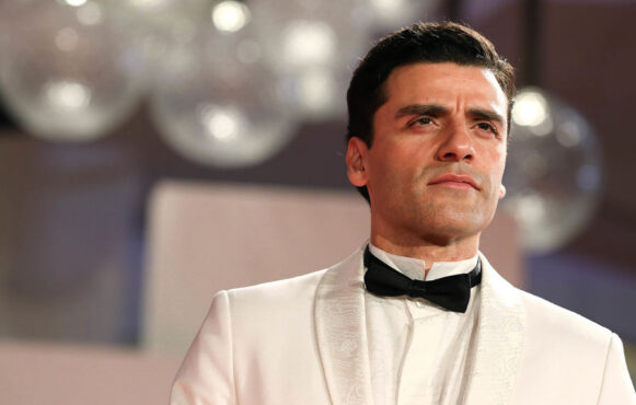 Oscar Isaac at the Venice Red Carpet of the movie 'The Card Counter'.