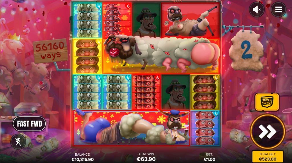 Screenshot from the Super Bonus of Sheeple by Shady Lady