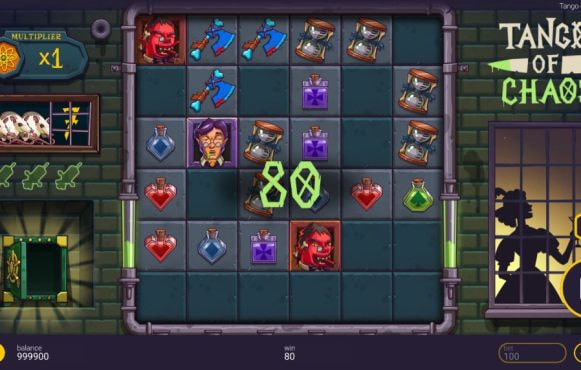 Screenshot from the New Tango of Chaos Slot by Peter & Sons