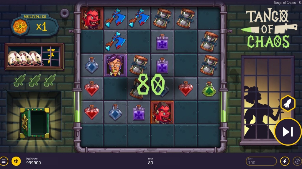 Screenshot from the New Tango of Chaos Slot by Peter & Sons