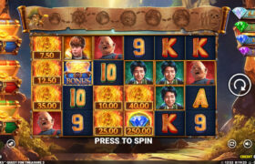 Screenshot from the New the Goonies Quest for Treasure 3 Slot by Blueprint Gaming